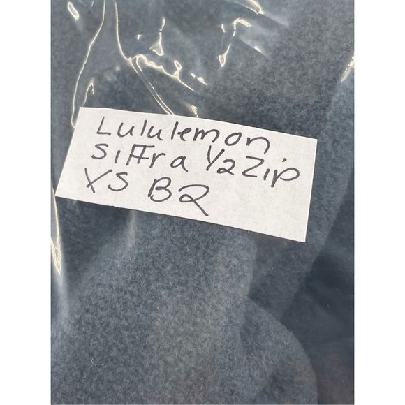 Lululemon Lab Jacket Siffra Hybrid 1/2 Zip Wool Blend Gray Blue Hooded New - Picture 14 of 14